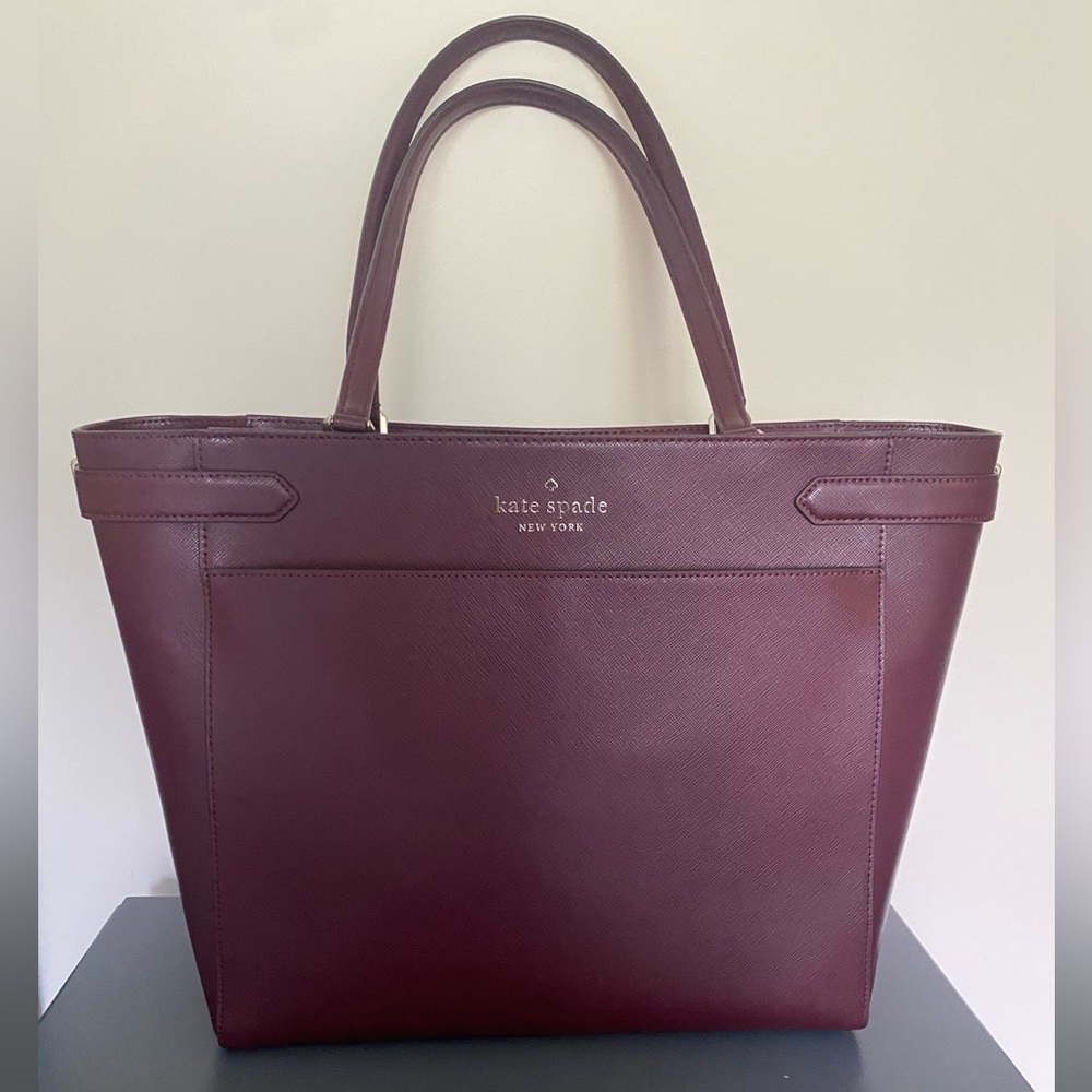 Brand New Kate Spade Maroon Laptop Tote Bag/Purse